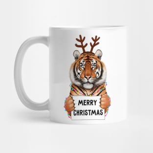 Tiger in Christmas Mug